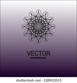 Ornament icon. Collection. Symbol & icon vector template. Graphic ornament. Vector pattern. Abstract geometric frame. Circles abstract background.