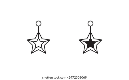 Diseño de icono de adorno con fondo blanco ilustración de stock