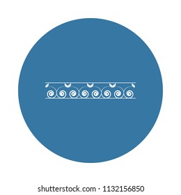 ornament icon. Element of ornaments icons for mobile concept and web apps. Badge style ornament icon can be used for web and mobile apps