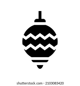 Ornament icon isolated on white background