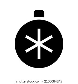 Ornament icon isolated on white background