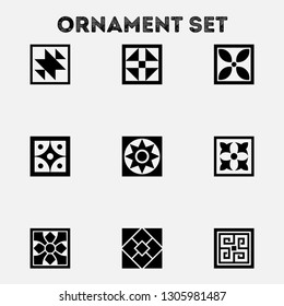 ornament icon set