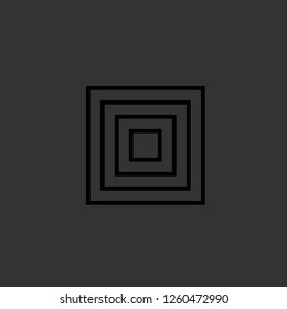 ornament icon vector. ornament sign on black background. ornament icon for web and app