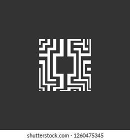 ornament icon vector. ornament sign on black background. ornament icon for web and app