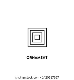 ornament icon vector. ornament sign on white background. ornament icon for web and app