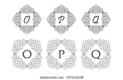 Ornament Initial Template Set