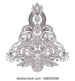 Einladungskarte für Ornamente mit Mandala. Geometrisches kreiselement aus Vektorgrafik. Mandala für die Verzierung von Urlaubskarten, Hintergrund und Stätten. Kaleidoskop, Medaillon, Yoga, Indien, arabisch