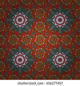 Ornament invitation card Vintage decorative elements on a colorful background. Tribal, Boho, Bohemian style, for flash tattoo. Vector colored Mandala.
