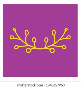ornament invitation lineart vector - background template eps10