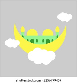 diseño de vectores de día islami de ornamento