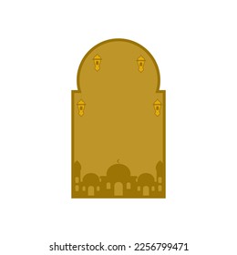 diseño de vectores de día islami de ornamento