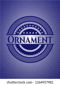 Ornament with jean texture