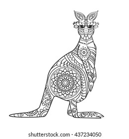 9,178 Black and white kangaroo Images, Stock Photos & Vectors ...