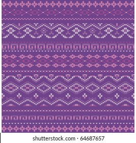 Ornament for knitting (vector)