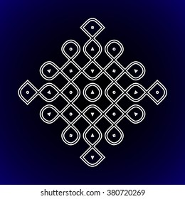 Ornament Kolam   - vector illustration 
