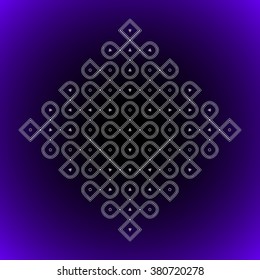 Ornament Kolam   - vector illustration 
