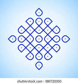 Ornament Kolam   - vector illustration 
