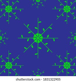 Ornament Leaf Pattern Vector illustration