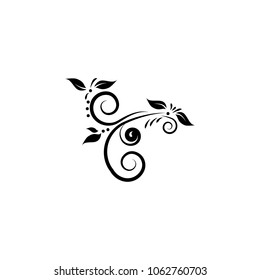 ornament with leaves icon. Element of patterns elements illustration. Premium quality graphic design icon. Signs and symbols collection icon for websites, web design, mobile app on white background