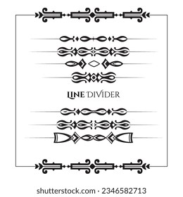 ornament line divider design collection