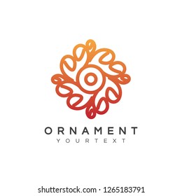 ornament logo design