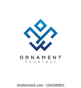 ornament logo design