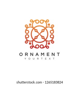 ornament logo design