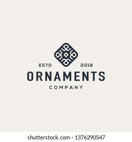 Ornament logo design concept. Universal ornament design.