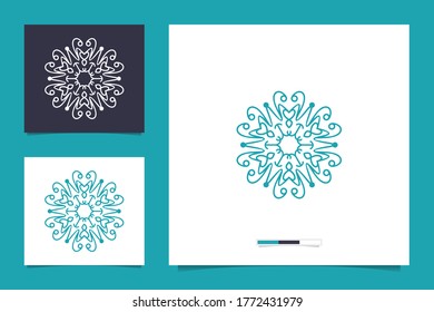 ornament logo design minimalist luxury premium
