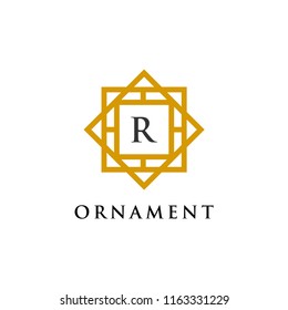 ornament logo design template