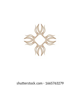 Ornament Logo Design Template Vector Decoration, Flourishes Calligraphic Elegant Royal Frame Lines. Good for Luxury Crest