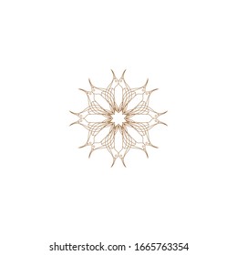 Decoración de Vector de Plantilla de Diseño de Logotipo Ornament, Florece Las Elegantes Líneas de Marco Real Caligráficas. Buena opción para el reposo de lujo