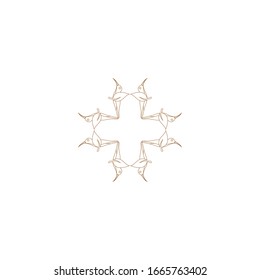 Ornament Logo Design Template Vector Decoration, Flourishes Calligraphic Elegant Royal Frame Lines. Good for Luxury Crest