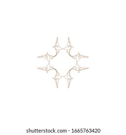 Ornament Logo Design Template Vector Decoration, Flourishes Calligraphic Elegant Royal Frame Lines. Good for Luxury Crest