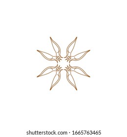 Ornament Logo Design Template Vector Decoration, Flourishes Calligraphic Elegant Royal Frame Lines. Good for Luxury Crest