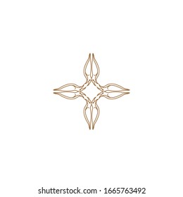 Ornament Logo Design Template Vector Decoration, Flourishes Calligraphic Elegant Royal Frame Lines. Good for Luxury Crest