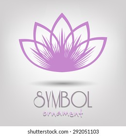 Ornament. Logo design template. Vector floral symbol