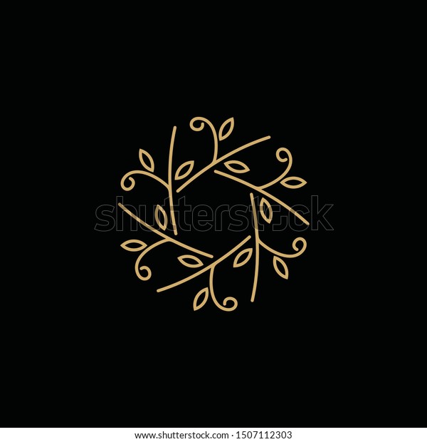 ornament logo design vector\
file