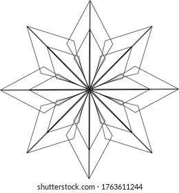 Ornament logo design vector stock