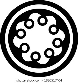 Ornament logo design vector stock