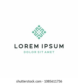 Ornament logo design vector. Universal vector logo.