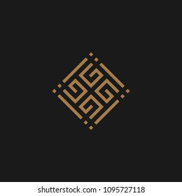 Ornament logo design vector. Universal ornament logo.