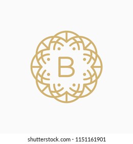 Ornament logo design vector. Universal ornament logo.