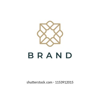 Ornament logo design vector. Universal ornament logo.