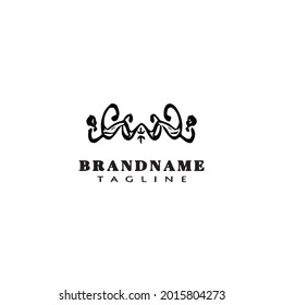 ornament logo icon design cute cartoon modern vector illustration