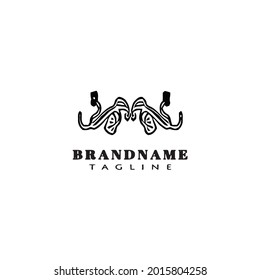 ornament logo icon design template cartoon modern vector illustration