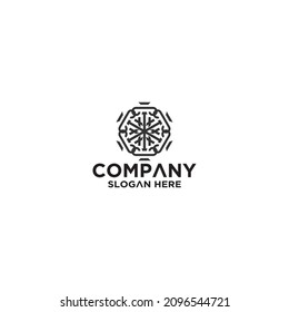 Ornament Logo Symbol Vektordesign. Eleganter Premium-Ornament-Vektor
