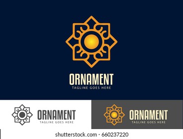 Ornament Logo Template Design Vector