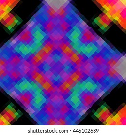 Ornament low poly triangle style vector mosaic background