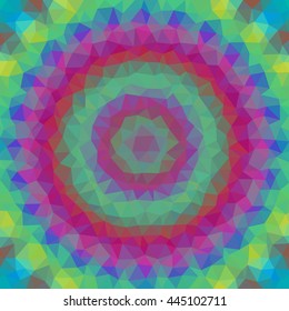 Ornament low poly triangle style vector mosaic background